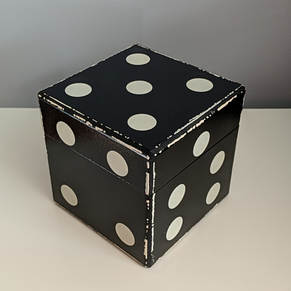 Wood die storage box